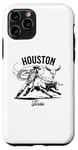 Coque pour iPhone 11 Pro Houston Texas Rodeo Bull Rider Steer Wrangler Cowboy