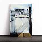 Big Box Art Canvas Print Wall Art Charles Demuth My Egypt | Mounted and Stretched Box Frame Picture | Home Decor for Kitchen, Living, Dining Room, Bedroom, Hallway, Multi-Colour, 24x16 Inch