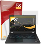 atFoliX 2x Film Protection d'écran pour Lenovo ThinkPad P17 mat&antichoc