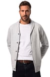 JP 1880 Veste Sweat col châle boutonnière chiné 1/1 survêtement, Gris mélangé, L Homme