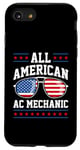 Coque pour iPhone SE (2020) / 7 / 8 Mécanicien AC patriotique All-American USA 4 juillet américain