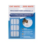 FILTRE DE RECHANGE X2 POUR FONTAINE A EAU CAT MATE ref 51123001  (flamingo)