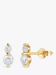 Dinny Hall Shuga White Sapphire Double Stud Earrings