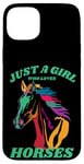 iPhone 15 Plus Just a Girl who Loves Horses for Horse Loving women girls Case