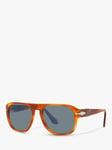 Persol PO3310 Unisex Pillow Sunglasses, Terra Di Siena/Blue