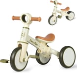 LOL-FUN Toddler Balance Bike for 1 2 Years Old, 4 in 1 Baby Bicycle Olive Green