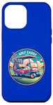 Coque pour iPhone 15 Pro Max Golf Caddy Crew Poussette de vacances et chariot de golf