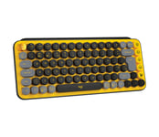 Logitech POP Keys - Clavier - sans fil - USB, Bluetooth LE, Bluetooth 5.1 - QWERTY - Anglais - commutateur : Brown Tactile - explosion