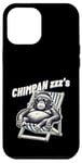 Coque pour iPhone 12 Pro Max Jeu de mots drôle de singe chimpanzé « Chimpan-zzz »