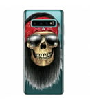 Coque Galaxy S10e mort grunge bandana rouge motard