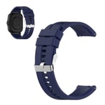 20mm silicone watchband for Amazfit GTS devices - Midnight Blue Blå