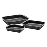 Tramontina Non-Stick Roasting Pan Set, Aluminium (Graphite)