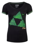 Zelda - Triforce Splatter Womens T-shirt, M