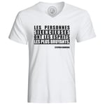 T-Shirt Homme Citations Célèbres Stephen Hawking Les Personnes Silencieuses Ont Les Esprits Les Plus Bruyants