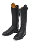 Rhinegold Berlin Bottes d'équitation Longues en Cuir 34 Mixte Enfant, Noir, 1 UK