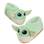 Disney Chaussons Enfant Fantaisie Pantoufle Chaude Peluche Chausson Rigolo Mixte Idée Cadeau Stitch Baby Yoda (Vert Baby Yoda, 32-33)