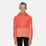 Regatta Kids' Highton Full Zip Fleece Neon Peach Fusion Coral, Size: 5-6 Years - Sale