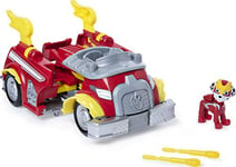 Paw Patrol, Mighty Pups Super Paws, Camion de Pompier Powered Up Transformable de Marcus