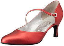 Freed of London Foxtrot, Chaussure de Danse Femme, Red, 39 EU