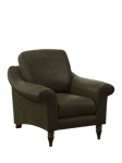 John Lewis Camber Leather Armchair, Dark Leg