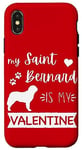 iPhone X/XS St. Bernard Valentine’s Day My Saint Bernard Is My Valentine Case