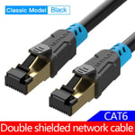 Vention Câble Ethernet RJ45 Cat 6A Câble LAN UTP Câble réseau RJ 45 pour cordon de raccordement compatible Cat6 Cat6a pour câble modem routeur, CAT6 Double shield- 50cm- Bundle1