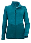 Killtec (KILAH) Women's Veste mi-saison/veste power stretch à col montant KOW 96 WMN FLX JCKT, turquoise foncé, 42, 38586-000