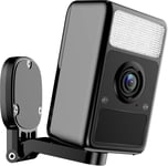 S1 Caméra De Surveillance Wifi 2K Extérieur/Maison Smart Sans Fil Caméra Sans Fil Avec Vision Nocturne/Détection De Mouvement Ai, Alarme Sirène Et Phare, Audio 2 Voies (Noir)