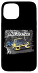 Coque pour iPhone 15 CP9A Racing CAR jaune vs bleu