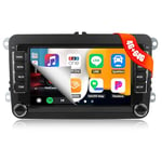 [Neuf] CAMECHO 4+64G pour VW Golf 5 6 Polo Skoda Tiguan Autoradio, Carplay Android 13 GPS Écran Tactile 7" Wireless CarPlay Android Auto/NAVI/Mirror Link/GPS/WiFi