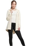 Urban Classics Women's Ladies Sweat Parka Cardigan, Whitesand, XL