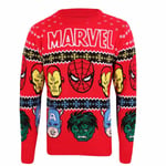 Comics Avengers - Faces  K - Large - Unisex - New knitwear - S777z