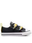 Converse Infants Converse Bolts Canvas Ox Trainers - Black/brown, Black, Size 8 Younger