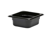 Kantine Cambro 1/6Gn 1L 17,6X16,2X6,5Cm Polykarbonat Sort,6 Stk/Eske