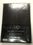 BRAND NEW SANDOWN & BOURNE PRIEMIER CURTAINS CHOCOLATE-117 x 183 cm