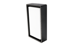 Frame vegg/taklampe 8W LED m/sensor, Svart