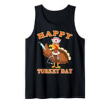 Happy Turkey Day Nurse Funny Nurse Turkey Thanksgiving Day Tank Top