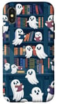 Coque pour iPhone X/XS Max Bookish Ghosts Étagère à livres style sombre