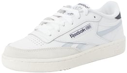 Reebok Men's Club C Revenge Sneaker, FTWR White/Feel Good Blue F23-R/Vector Navy, 6.5 UK