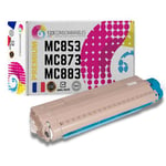 Toner compatible OKI MC853 / MC873 / MC883 (45862839) cyan - 123CONSOMMABLES