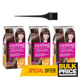 ' ORÉAL Casting Creme Gloss 600 Blond Foncé Cheveux Couleur 3-pack sans Ammoniac