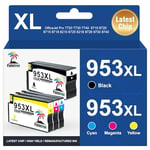 Palmtree 953XL 953 XL Remanufactured for HP 953xl Ink Cartridges Multipack for HP Officejet Pro 7720 Ink Cartridges Pro 7740 8710 8720 8725 8715 8730 8740 8210 8218 8718 8740 Printers