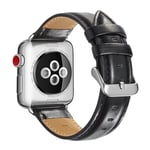 Crazy Horse Apple Watch Series 4 44mm klockarmband i koskinn - Svart