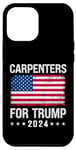 Coque pour iPhone 15 Pro Max Charpentiers pour Trump 2024