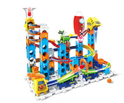 VTech Marble Rush Launch Pad Construction Toys with 10 Marbles & 75 Building Pieces,Electronic Track Set for Boys & Girls,Colour-Coded Building Toy with Sound,4 Years+,English Version Multicolor