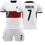 fotbollströja fotbollskläder tröja cristiano ronaldo portugal #7 strumpor benskydd #7 #28