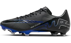 NIKE Men's Zoom Vapor 15 Academy Fg/Mg Low, Black Chrome Hyper Royal, 4 UK