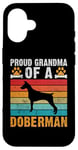 Coque pour iPhone 16 Fière grand-mère d'une grand-mère Doberman