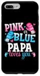 iPhone 7 Plus/8 Plus Pink Or Blue Papa Loves You Boxing Gender Reveal Party Case