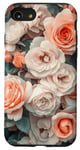 Coque pour iPhone SE (2020) / 7 / 8 Rose en fleurs complexes - Motif floral pastel